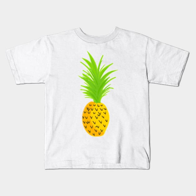 Fruit Pineapple Kids T-Shirt by Hashop